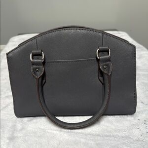 Tignanello Gray Satchel with Structured Dome Design